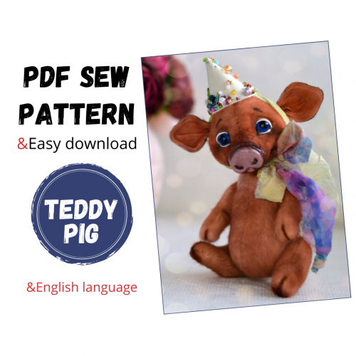 Pig Teddy pattern 💲12