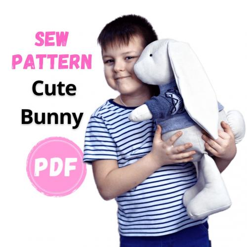 Big Bunny Toy 💲8 — patterns toys Olga Kulemina KlemaBears