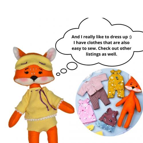 Fox Pattern +sleeping clothes 💲8