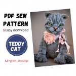 Cat sewing pattern 💲12